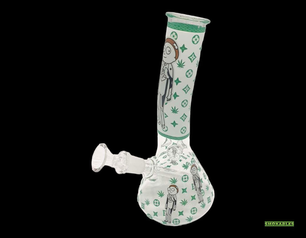 Stonerdays LV Adventure: 20CM Rick and Morty Glass Bong with a Luxurious Twist