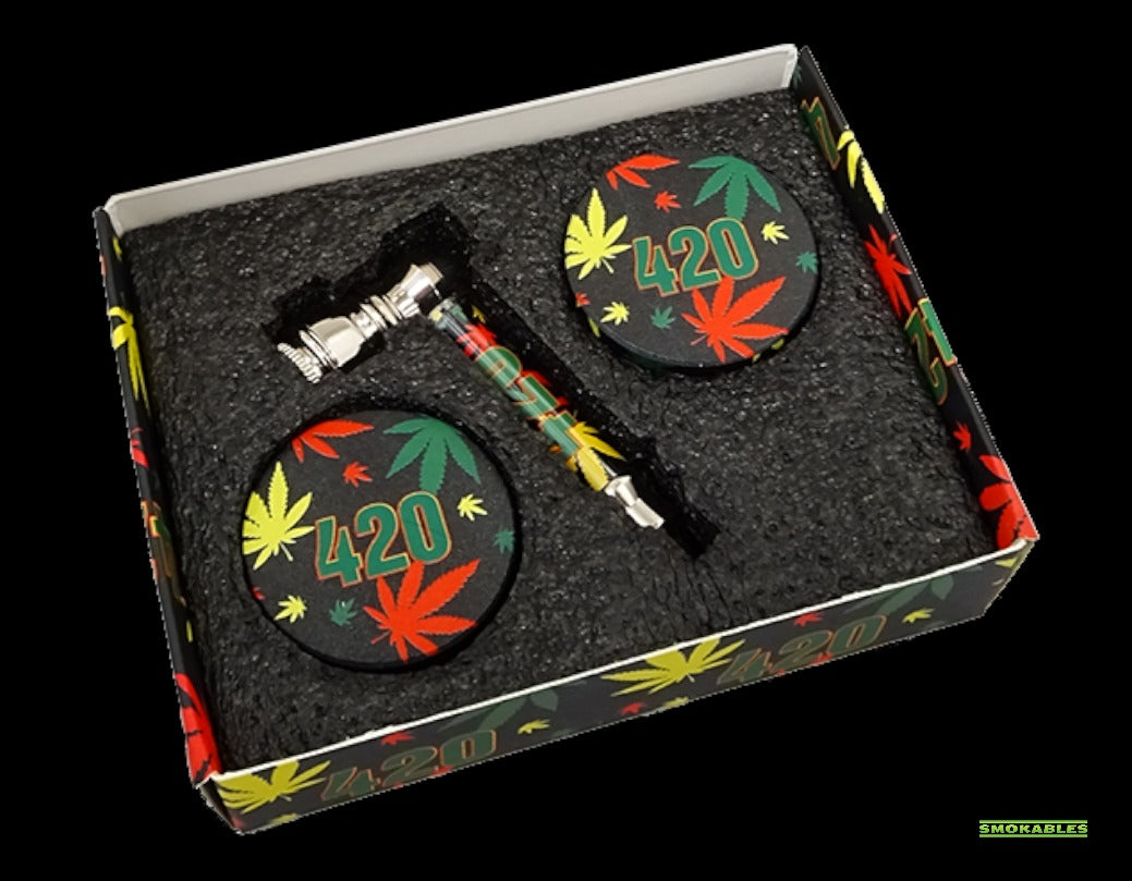 420 Pipe & Grinder Kit - The Ultimate Smoking Essentials