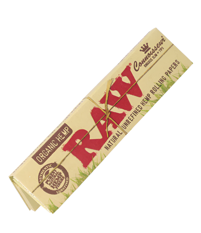 RAW Organic Hemp Kingsize Rolling Papers + Tips