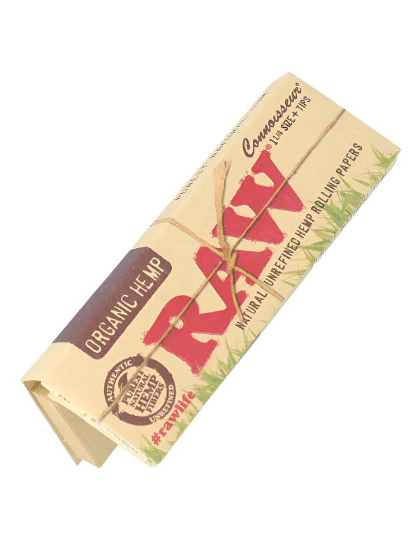 RAW Organic Hemp 1 1/4 Rolling Papers + Tips