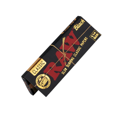 RAW Black 1 1/4 Rolling Papers
