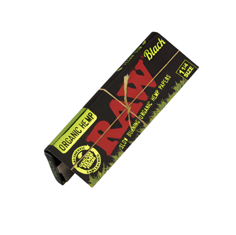 RAW Black Organic Hemp 1 1/4 Rolling Papers