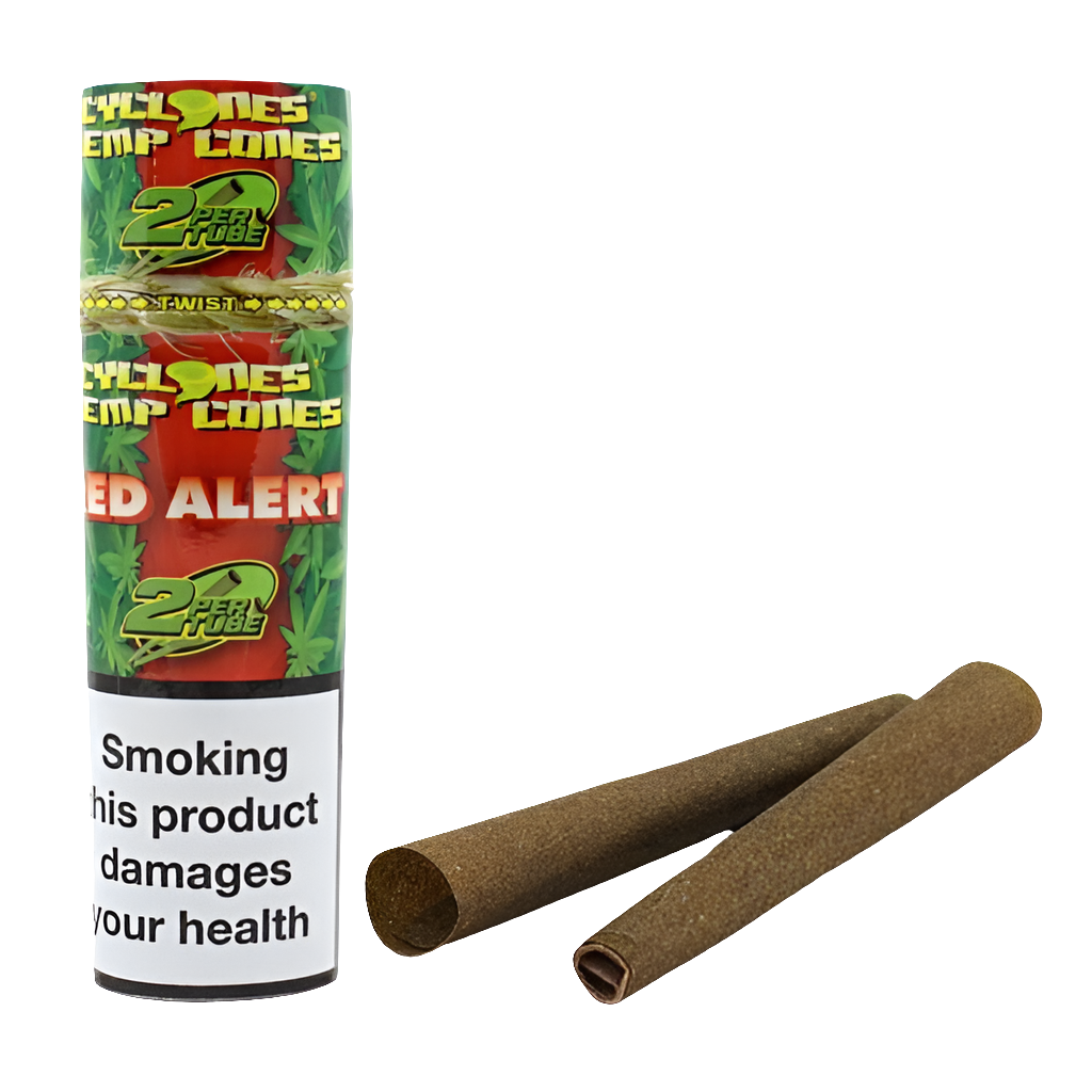 Cyclones | Hemp | Red Alert | Pre rolled Cones | 2pk