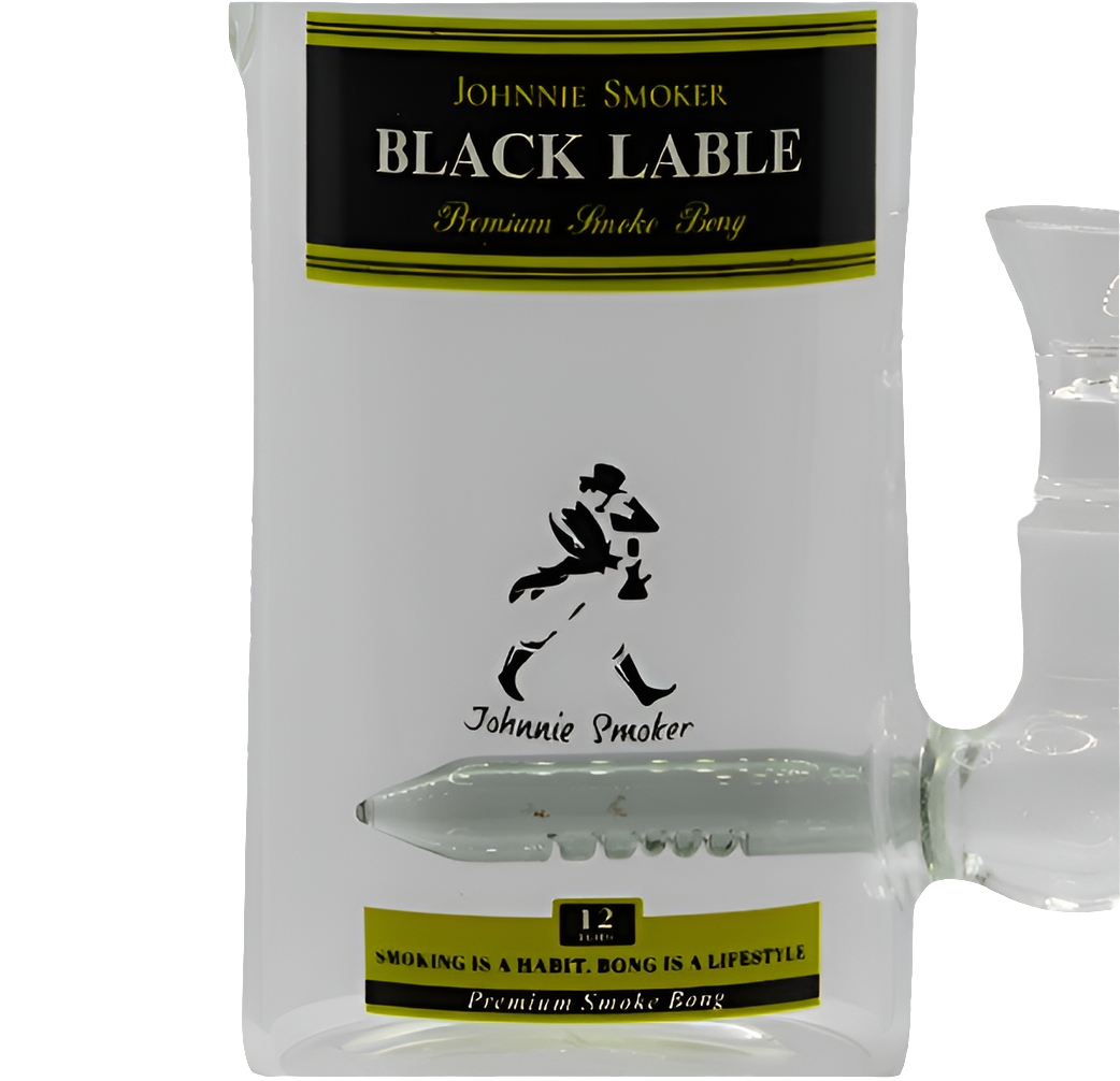 Johnnie Smoker Black Label Bottle Bong | 23cm